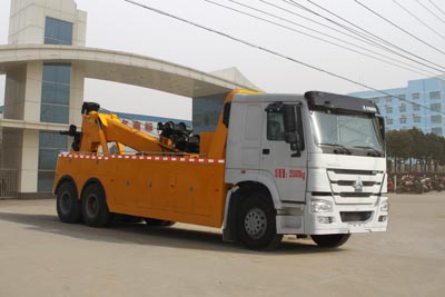 國(guó)五重汽斯太爾后雙橋一拖一清障車